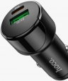 Hoco Z44 Автомобильное зарядное устройство Leading, 1xUSB + 1xUSB-C, 3A, 20W, быстрая зарядка QC 3.0