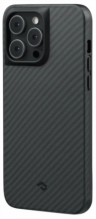 Рitakа Противоударный чехол MagEZ Pro 3 для iPhone 14 Pro (6.1"), черно-серый, кевлар (арамид)