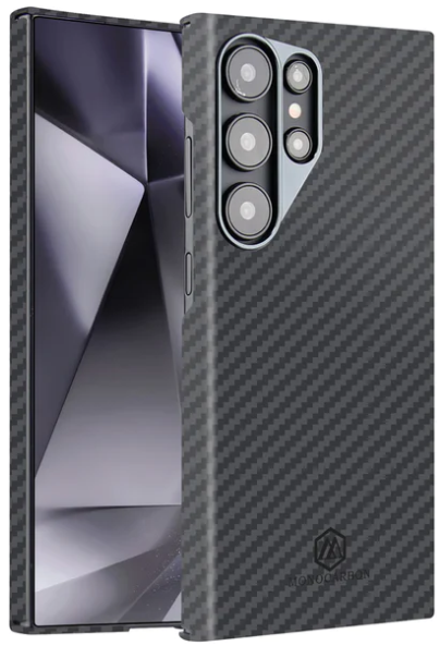 Monocarbon Тонкий чехол Magsafe из арамидного волокна для Samsung Galaxy S24 Ultra