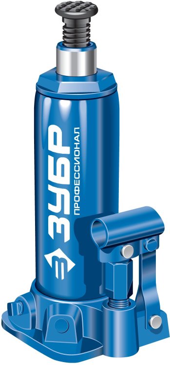 Зубр Проф 43060-8 Домкрат гидравлический бутылочный T50, 8т, 228-459мм