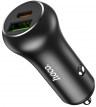 Автомобильное зарядное устройство HOCO Z38, быстрая зарядка PD20W+QC3.0 Resolute, USB+USB-C, черный 