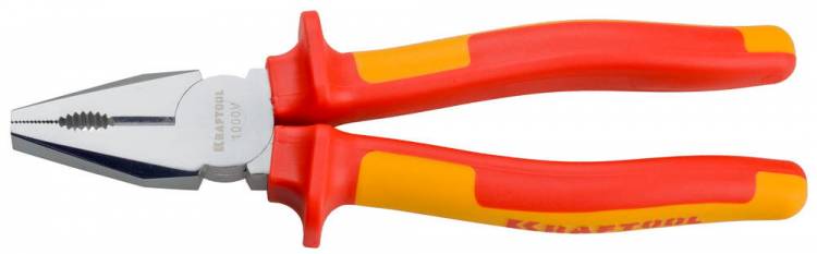 Плоскогубцы Kraftool 2202-1-20 "ELECTRO-KRAFT", Cr-Mo сталь, 200мм