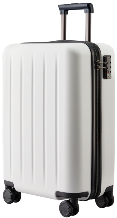 Чемодан NINETYGO Danube Luggage 20" White 38L | Двойной замок TSA | ВxГxШ 565 мм*230мм*365 мм, JOYA
