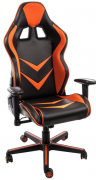 Woodville Компьютерное кресло "Racer" черное / оранжевое | Ширина - 70; Глубина - 57; Высота - 120; Ширина сиденья - 33 см