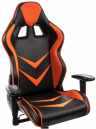 Woodville Компьютерное кресло "Racer" черное / оранжевое | Ширина - 70; Глубина - 57; Высота - 120; Ширина сиденья - 33 см