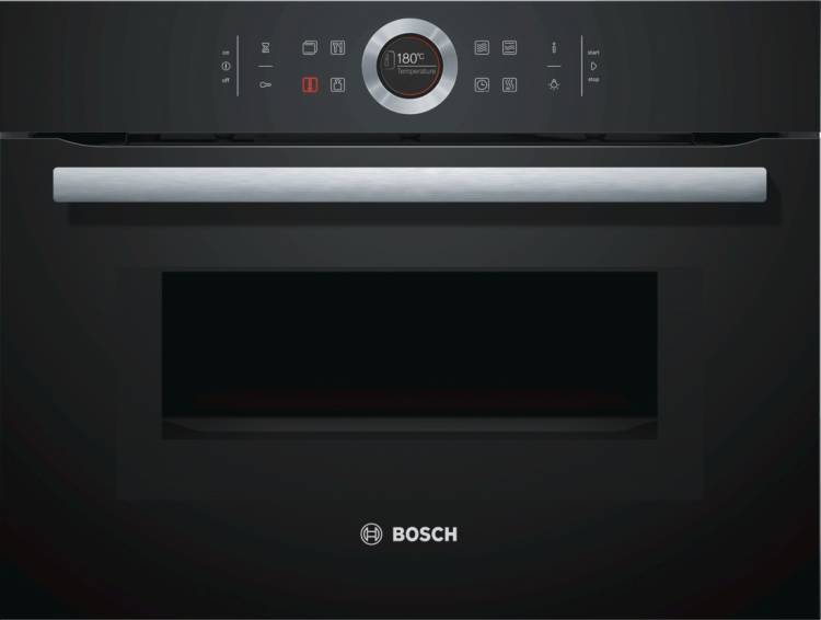 Духовой шкаф электрический Bosch CMG633BB1 / Размер (ВхШхГ) 45.5 х 59.4 x 54.8 см, 45 л, независимый, до 275 °C, дисплей, гриль, конвекция, черный / Global