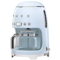 Smeg DCF02PBEU Кофеварка | Объем контейнера для воды-1.4 л | Стиль 50-х г.г. | Цвет-Пастельный голубой | Нержавеющая сталь | 2 уровня (деликатный/ интенсивный)