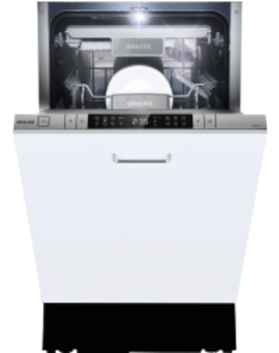Graude Встраиваемая посудомоечная машина VG 45.2 S | Вместимость: 10 комплектов посуды | Количество программ: 8  | Расход воды за цикл: 8 л | Энергопотребление за цикл: 660 Вт*ч | Размеры (Ш х В х Г): 448 х 815 х 550 мм | Страна-производитель: Германия 