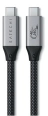 Satechi Кабель USB4 Pro Cable | Длина: 1,2м | Тканевая оплетка | Цвет: серый космос