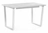 Woodville стол раскладной Лота Лофт 120 25 мм юта / матовый белый , 75см*75см(160см)*120см