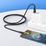 Кабель USB HOCO X61 Ultimate USB - Type-C, 3A, 1 м, силикон, черный