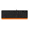 Клавиатура A4Tech Fstyler FK10 черный/оранжевый Global