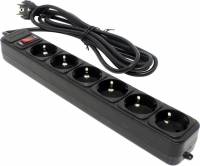 Сетевой фильтр Exegate SP-6-3B (6 розеток, 3м, евровилка, черный) 119393