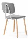 Woodville деревянный стул "Klint" , gray / wood , материал ножек - массив бука , материал обивки - ткань , 43см*58см*82см / 15298