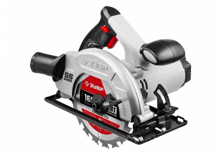 Зубр ПД-55 Пила дисковая, 90°-55 мм, диск 165 мм, 1300 Вт