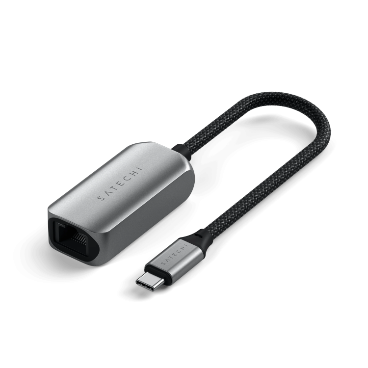 Satechi USB-C Адаптер Ethernet 2.5 Гбит/с — высокоскоростной для MacBook, iPad, ноутбуков (USB-C)
