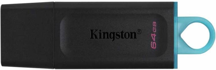 Флеш диск 64Gb Kingston DataTraveler Exodia DTX/64GB USB3.0 черный/голубой Global