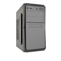 Корпус Minitower ExeGate BA-202-350W-8 (mATX, БП AA350 с вент. 8см, 2*USB, аудио, черный) <EX284026RUS>