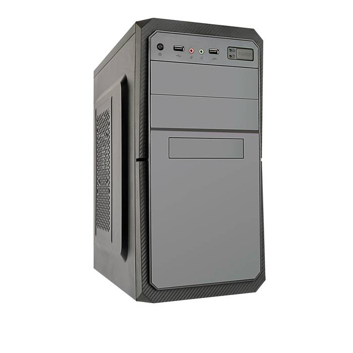 Корпус Minitower ExeGate BA-202-350W-8 (mATX, БП AA350 с вент. 8см, 2*USB, аудио, черный) <EX284026RUS>