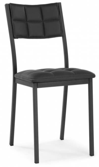 Woodville стул на металлокаркасе "Бекал" . черный / матовый черный , 39см*51см*84см , страна производства - Россия /  469978
