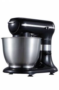 Hiberg MP 1255 B Миксер планетарный | Объем чаши - 5.5 л | Мощность - 1200 Вт | Насадки: лопатка, крючки для замешивания теста, венчик для взбивания