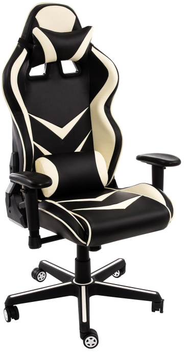 Woodville Компьютерное кресло "Racer" черное | бежевое | Ширина - 70; Глубина - 57; Высота - 120 см