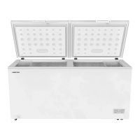 Морозильный ларь Hiberg PF 56L2W / 560 л, 40 кг/сутки, камер - 1 шт, 164 см x 86.5 см x 70 см