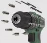 Аккумуляторная ударная дрель-шуруповерт MarsWorker 12V Lithium Impact Drill Зелёная MSBLID1201-04