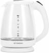 Чайник Hyundai HYK-G2001 1.8л. 2200Вт белый/серый | Мощность: 2200 Вт | Объем: 1.8 л | .22x0.186x0.234 м
