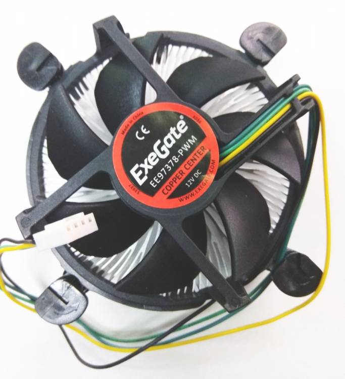 Кулер ExeGate EЕ97378-PWM, Al + Copper, S1150/1151/1155/1156, TDP 95W, Hydro bearing, 4pin, 23.5db, BOX <EX283277RUS>