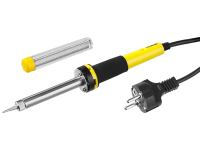 Stayer 55300-40, 40 Вт Паяльник PROTerm Professional с двухкомпонентной рукояткой, в комплекте с припоем и подставкой, жало - конус,