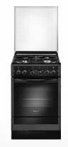 Gefest газовая плита 5300-02 0046 | Количество конфорок: 4 | Объем духовки: 52 л | Электроподжиг | Габариты (ВхШхГ): 85х50х58.5 см | Цвет: черный | Global