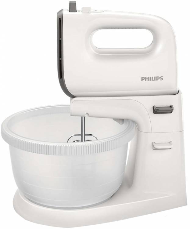 Миксер Philips HR3745/00 / 450 Вт, стационарный, скоростей - 5, корпус - пластик, насадок - 4 шт, турборежим Global