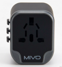 Mivo MС-302 Дорожный адаптер с USB-портами подходящие для большинства стран 