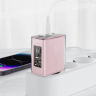  Acefast сетевое зарядное устройство A45, sparkling series PD65W, GaN (2xUSB-C+USB-A) FCW Charger, цвет: cherry blossom