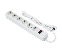 Сетевой фильтр Exegate SP-6-5W (6 розеток, 5м, евровилка, белый) 221229