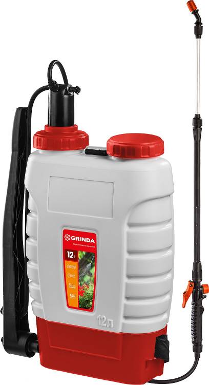 GRINDA KS-12 опрыскиватель ранцевый, 12 л, с телескопическим алюминиевым удлинителем zb