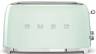 Тостер SMEG TSF02PGEU пастельный зеленый в стиле 50-х г.г./ 4 ломтика, корпус из нержавеющей стали, 6 уровней поджаривания
