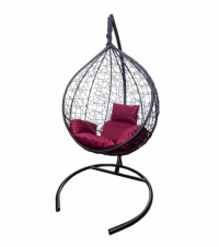 Сфера кресло подвесное, максимальная нагрузка 135 кг, цвет: бордовый, страна производитель: Россия 