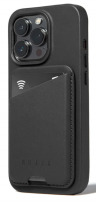 Mujjo Кожаный картхолдер с Magsafe для вашего iPhone, Black