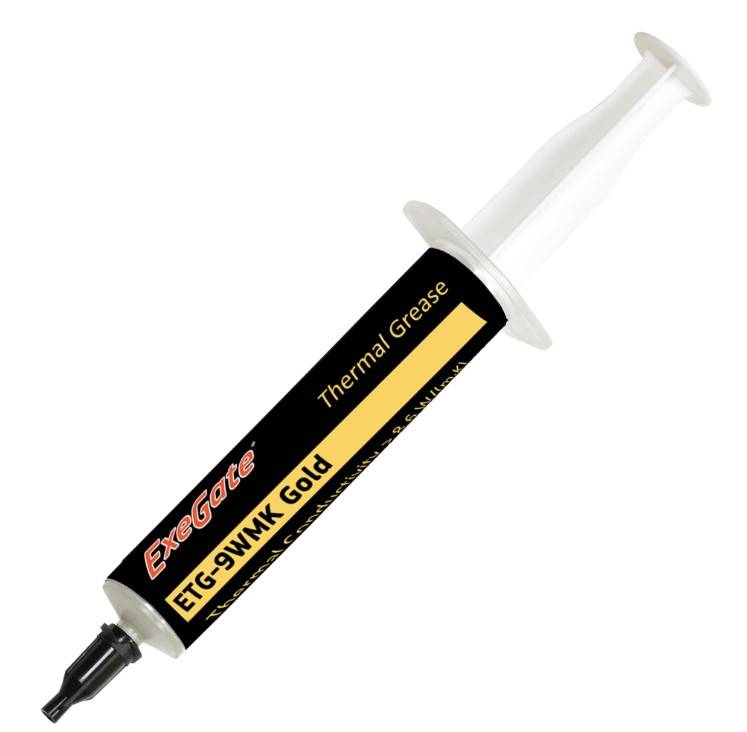 Термопаста ExeGate ETG-9WMK Gold, шприц с лопаткой, 20г <EX282345RUS> 282345