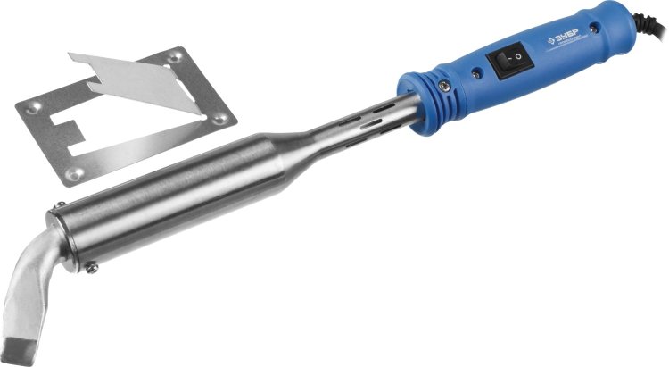 Зубр 55301-300 Паяльник "ПРОФЕССИОНАЛ" с выключателем, пластмассовой рукояткой и долговечным жалом, 300Вт, клин