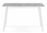Woodville стол раскладной Колон Лофт , бетон / белый матовый , 120см+40см*75см*75см