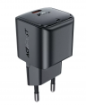  Acefast адаптер сетевой A77 mini, PD30W GaN USB, цвет: черный 