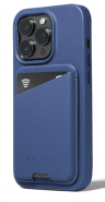 Mujjo Кожаный картхолдер с Magsafe для вашего iPhone, Monaco Blue