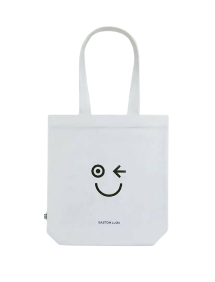 Gaston Luga Сумка-шоппер на плечо | Smiley GL9992 | 37*37 см | Белый	