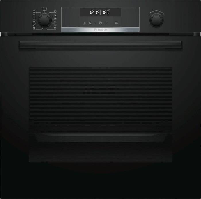 Духовой шкаф электрический  Bosch HBA578BB0 / Размеры (ВхШхГ) 59 х 59 x 54.8 см, 71 л, независимый, до 275 °C, дисплей, гриль, конвекция, черный / Global