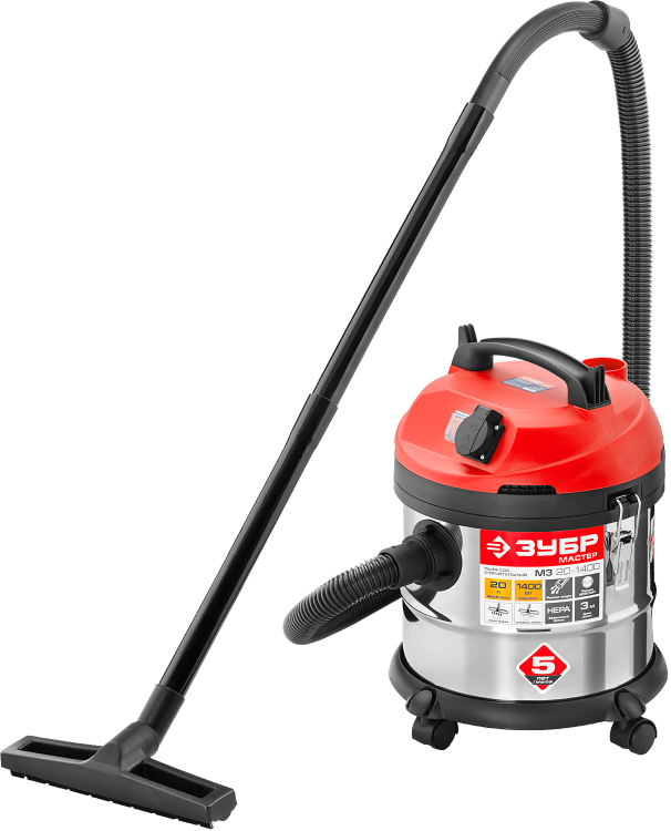 Зубр ПУ-20-1400 М3 Пылесос строительный, модель М3-20
