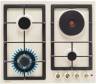 Комбинированная варочная поверхность Avex HS 6132 YR / конфорок : 4 шт (газ.: 3 шт / эл.: 1 шт), материал - эмалированная сталь, электроподжиг, бежевый Global