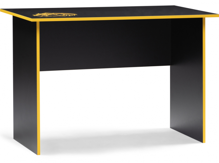 Woodville игровой стол Эрмтрауд черный / желтый | Ширина: 60 / Высота: 75 / Длина: 110
